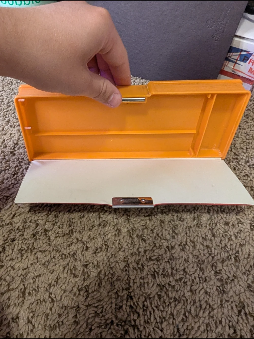Snoopy and Woodstock Red Tin Pencil Box - Picture 5 of 9